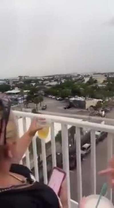 Watch as lighting strikes again and again in the same spot