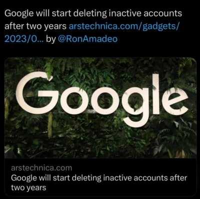 Start archiving while you can.