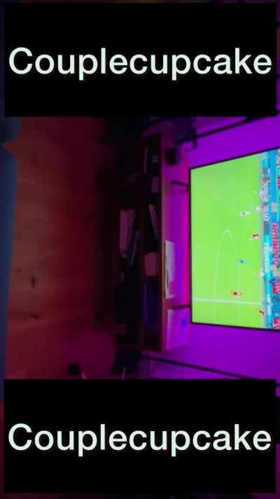 Bouncing her ass to the background of Euro2020 semi finals