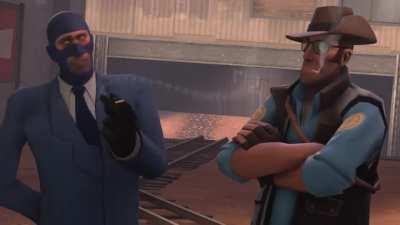 Spy and Sniper share their thoughts on Demoman