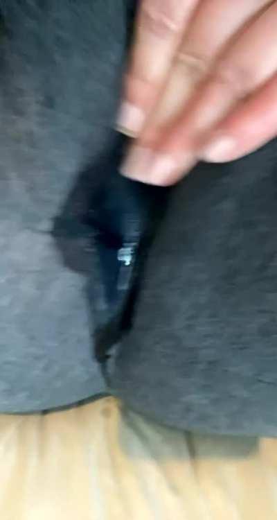 So desperate to cum, I couldn’t even get undressed! [F]