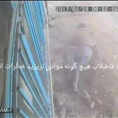 Don't throw a lit cigarette into a hole