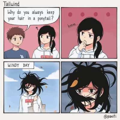 this is the only reason I tie my hair up tbh