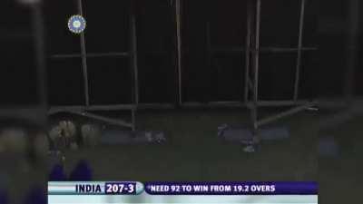 On this day , in 2005 a long haired MS Dhoni announced himself to the cricket world by smashing 183 runs against Sri Lanka !!!  

