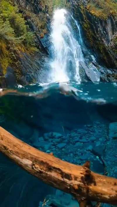 The clarity of water in this Alaskan river.