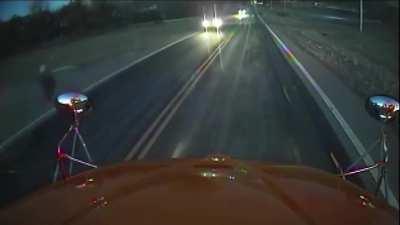 Passing a stopped school bus should be automatic lifetime license revoked - kid has a close call