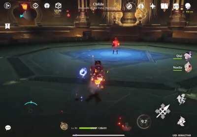 Hutao damage showcase NO ZHONGLI/NO GEO RESONANCE