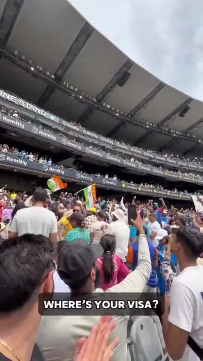 Australian crowd shit posting.