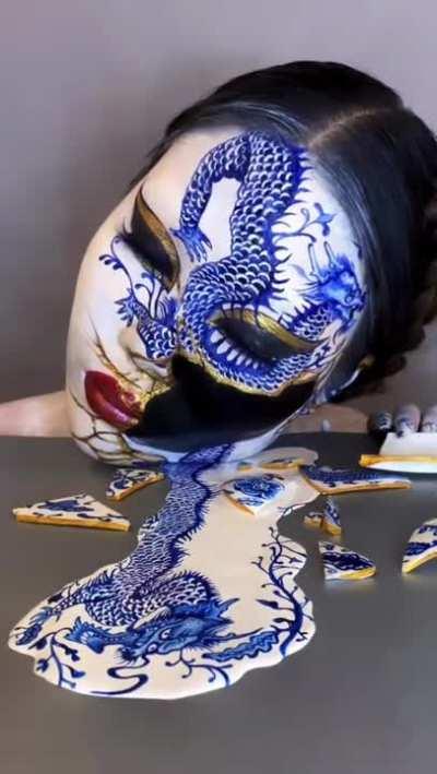 Oddly terrifying makeup