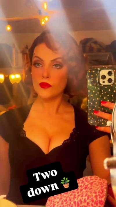 Liz Backstage at The Little Shop of Horrors - Instagram 2/26/25