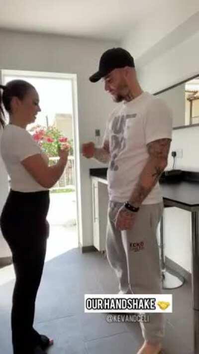 Our new handshake 😋