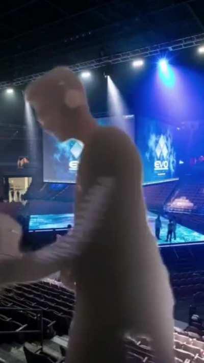 Me rolling up to EVO 2021 to collect my trophy cause every pro got cancelled