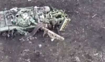 Ukrainian drone chasing down a Russian soldier