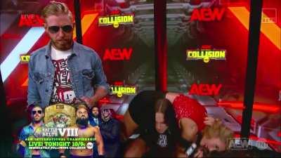 [SPOILERS] AEW Collision: Kris Statlander with an unconventional warm-up