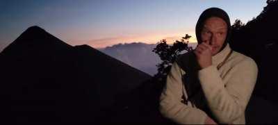 The man successfully predicted volcano eruption