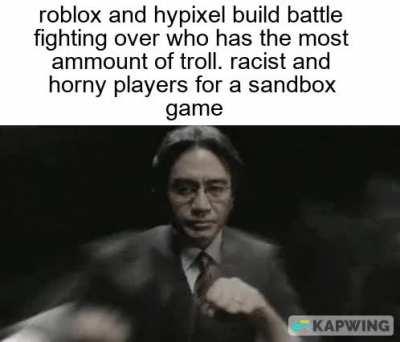 seriously. how many times have we seen someone make a dick/swastika in build battle.