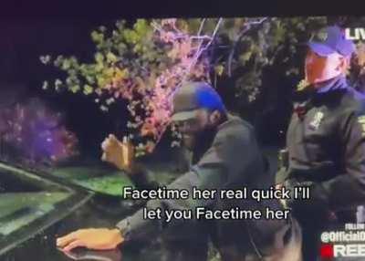 His girl called him during a traffic stop…