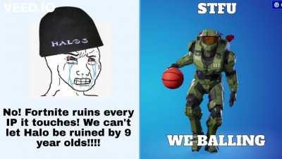 John Halo from Fortnight playing his favourite sport