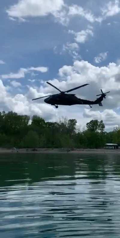 HMRB as I fly real low along the lake