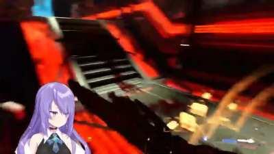 Moona Hoshinova likes chainsaws!