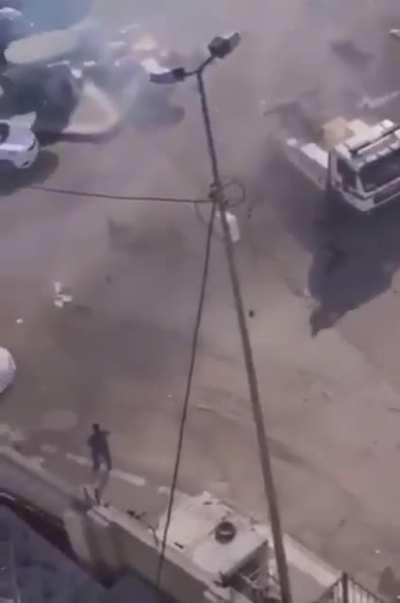Breaking video: — WARNING: GRAPHIC CONTENT: Video shows the exact moment of the first of the two suicide bombings in Baghdad today. nsfw