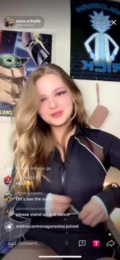 What a tease! I recorded the whole TikTok live, I’ll upload another time