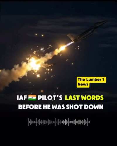 Heartbreaking 💔 final words of the Indian pilot