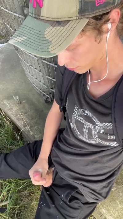 when you have to walk all the way home with cum drenched trousers