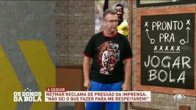 O Neymar perguntou o que precisa fazer pra ser respeitado, e o Neto respondeu