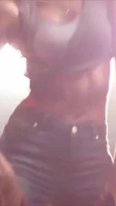 Candice Swanepoel - Denim RE Jeans Vertical Edit