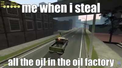 trollface steals oil and goes on a rampage