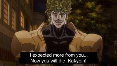 Kakyoin kills DIO with a Konosuba spell