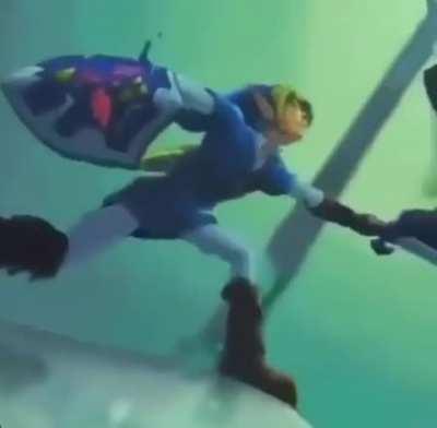 props to link for holding him with the master sword
