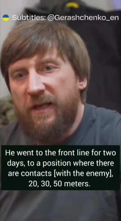 A 61-year-old Ukrainian Warrior, callsign 