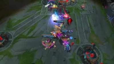 How teamfights play out in our minds -- perfect coordination