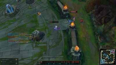 Towerdived and got a decent triple kill. What follows after was probably the most I've panicked during a game in recent memory