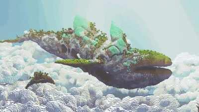 Here is a Whale I made in Minecraft that was later animated by JoeBricksy!