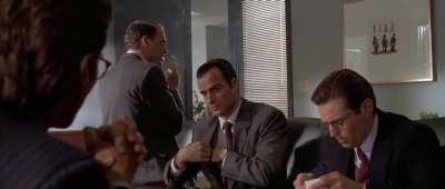 [GREEN SCREEN] American Psycho Business Card Scene - Meme Template