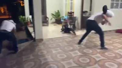 Pillow Fight....with the bros