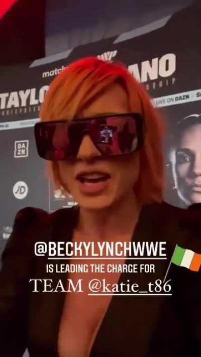 Big Time Becks is leading the charge for Team Katie Taylor for her fight against Amanda Serrano