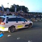 Danish police joining a legal streetrace