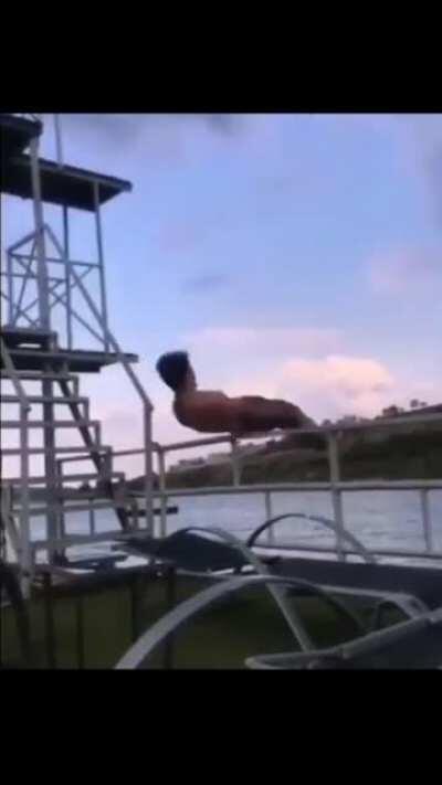 WCGW front flipping over a railing