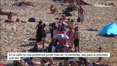 La respuesta de este chaval cuando le preguntan por la prohibición de reunirse 10 personas...