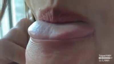 [OC] Chill time with your Asian girlfriend - closeup slow head sucking pleasure