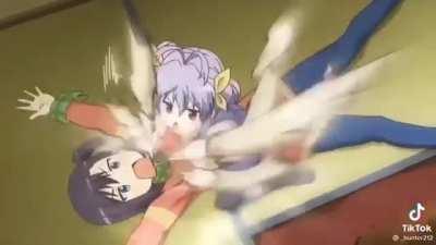 Anime girl punches are so WEAK