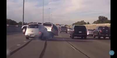 WCGW when swerving into middle lane with an SUV