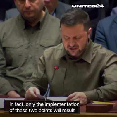 Today, President Zelenskyy introduced the Ukrainian Peace Formula to the UN General Assembly