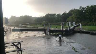 On the canal, from the lockhouse.