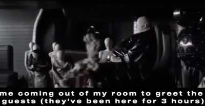 Pov: my mum introducing me to the guests after emerging from my room (it's been weeks)😅