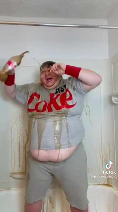 Chad shows his love for diet coke